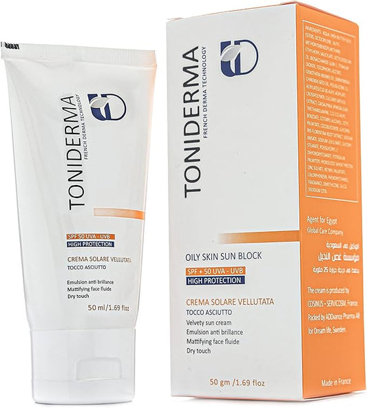 TONIDERMA Oily Skin Sunscreen 50 ml( تونيديرما واقي الشمس للبشرة الدهنية )